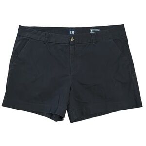 GAP Relaxed Girlfriend classic black shorts size 16